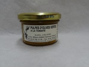 Pulpe d’olives vertes à la tomate