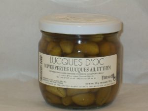 Olives vertes Lucques Ail et thym