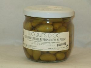 Olives vertes Lucques au piment